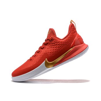 2020 Nike Kobe Mamba Focus University Red Gold-White Shoes